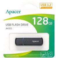 USBメモリ 128GB USB3.2 Gen1 台湾一流メーカーApacer AP128GAH355B-1 キャップ式 USB3.0 USB