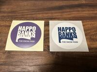 Happo Banks 八方バンクス ステッカー【紫×白字】【白×紺字】2枚セット/白馬/八方尾根
