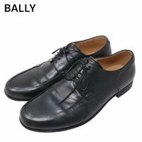 BALLY バリー 通年 Uチップ★ レザー ドレス シューズ 革靴 Sz.7F/BEEE　メンズ 黒　I4G00047_2#U