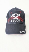 【美品】ゴルフキャップ CUTTER & BUCK カッター アンド バック 帽子 スポーツ ウエア 刺繍 ブラック ブランド フリーサイズ