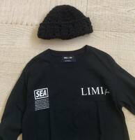 LIMI feu × SEA コラボ長袖Tシャツ ロンT ブラック リミフゥ ヨウジヤマモト