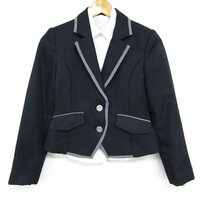 セシルマクビー テーラードジャケット シャツ フォーマル 卒業式 キッズ 女の子用 150Aサイズ ブラック×ホワイト CECIL McBEE