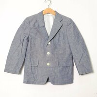 ジェイプレス テーラードジャケット フォーマル 卒入園式 コットン キッズ 男の子用 120Aサイズ ブルー J.PRESS