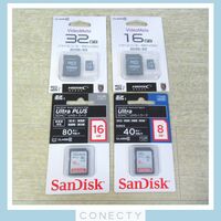 未開封 SDカード micro SDカード SDHCカード SanDisk サンデイスク HIDISC ハイディスク 計4点セット 8GB/16GB/32GB【U3【SP
