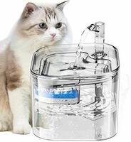 ペット自動給水器 蛇口式 猫 犬 水飲み器 自動給水器 みずのみ 自動 2.2L大容量 みずのみ器 フィルター付き 自動補水 お留守番対応 (2.2L)