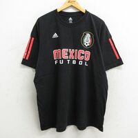 XL/古着 アディダス adidas 半袖 ブランド Tシャツ メンズ メキシコ サッカー アンドレスグアルダード 18 大きいサイズ コットン クル