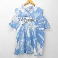 XL/古着 ナイキ NIKE 半袖 ビンテージ Tシャツ メンズ 00s NCAA ノースカロライナ バスケットボール 大きいサイズ ロング丈 コットン