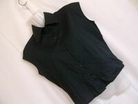 sys27 UNITED COLORS OF BENETTON ノースリーブ シャツ ブラック ■ カジュアルシャツ ■ 無地 シンプル トップス