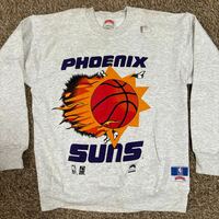【新品】フェニックスサンズ 90's スウェット トレーナー　白　Lサイズ　 裏起毛　NBA　バスケットボール（Phoenix Suns）