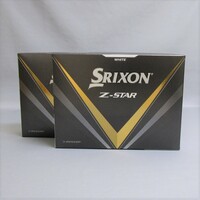 日本仕様 2023年 SRIXON Z-Star ホワイト 2箱 24球 1ダース ボール スリクソン ダンロップ DUNLOP 3ピース ゴルフボール Zスター 