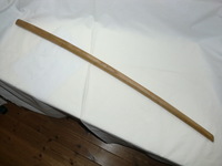 白樫 剣峰 101.5cm 細身 軽量 木刀 削り出し 剣道 日本剣道形