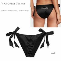 【新品】ヴィクトリアシークレット サイドリボンチーキーショーツ Victoria's Secret セクシー ランジェリー ブラック