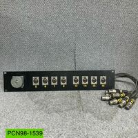 PCN98-1539 激安 パッチパネル パッチ盤 8CH CANNON XLR-3-11C XLR31 FK-60A-2 HIRAKAWA HC-4E5 1979コネクターパネル 中古 現状品