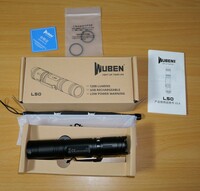 【中古】バッテリー無し WUBEN L50 フラッシュライト ウーベン　1200lm 懐中電灯　ドイツ製 P9 LED 素子 LEDライト 　タクティカルライト