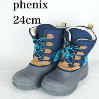EB4928*phenix*フェニックス*ジュニアスノーブーツ*24cm*ブルー系