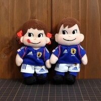 【不二家】ペコちゃん　ポコちゃん　サッカー日本代表　adidas