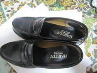 USEDハルタHARUTA日本製ローファー黒靴24,5センチ即決2580円