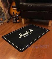 マーシャルギターモダンプリント音楽フランネルラグマットプリントルームのバスルームマット床リビングルームの家の装飾パッド
