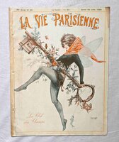 1922年 フランス アールデコ雑誌 La Vie Parisienne シェリ・エルアール Cheri Herouard/ジョルジュ・レオネック Georges Leonnec 女性画