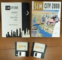 シムシティ2000 SIMCITY パソコン PCゲーム Macintosh フロッピーディスク the Ultimate City Simulator 取扱説明書 FAQ集 レトロゲーム