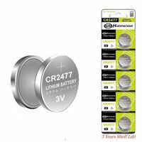 【送料無料】CR2477 1個 GN KOONENDA リチウム電池 コイン電池 ボタン電池 スマートキー リモートキー