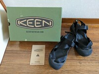 KEEN/キーン サンダル ゼラポート ツー/ZERRAPORT II メンズ アウトドア ストラップサンダル 靴 Black/Black ブラック系◆未使用品