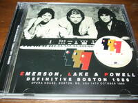 Emerson Lake & Powell《 Definitive Boston 86 》★ライブ