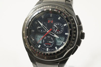 1円~【604】日産GTR　C650-Q03059　ソーラー　メンズ　クロノグラフ　正規品ベルト　腕時計