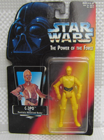 レア1995年ケナー C-3POプロトタイプ(Droidsカラー)未開封スターウォーズKennerドロイドStar Wars POTFレッドカード ビンテージ フィギュア