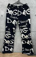 [0445] Dolce & Gabbana ドルチェアンドガッバーナ グラフティロゴプリント ブーツカットパンツ ブラック ジーンズ