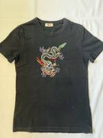 Vivienne tam ヴィヴィアンタム　黒　Tシャツ　カットソー　トップス　龍　ドラゴン　アーカイブ　archive dragon tops