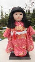 市松人形 日本人形 ドール 和風 インテリア 置物 全高40㎝くらい 台除く人形のみの高さ38㎝くらい サイズ：10号