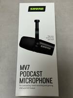 美品 おまけ付 SHURE MV7 Podcast microphone SHURE MV7 ポッドキャストマイクロホン 実況 配信 ゲーミング テレワーク