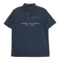 TOMMY HILFIGER GOLF トミー ヒルフィガーゴルフ 半袖ポロシャツ ネイビー系 L [240101169836] ゴルフウェア メンズ