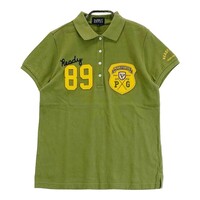 PEARLY GATES パーリーゲイツ 半袖ポロシャツ ビッグワッペン カーキ系 1 [240001169713] ゴルフウェア レディース