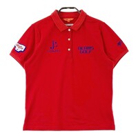 BEAMS GOLF ビームスゴルフ 半袖ポロシャツ 刺繍 レッド系 L [240001174595] ゴルフウェア レディース