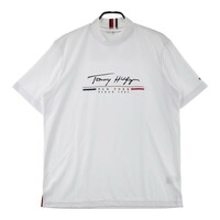 TOMMY HILFIGER GOLF トミー ヒルフィガーゴルフ ハイネック半袖Tシャツ ホワイト系 LL [240101171982] ゴルフウェア メンズ