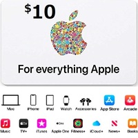USA版 apple Gift Card $10 card iTunes アップル ギフトカード 10ドル分 北米 コード渡し