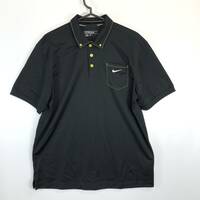 ナイキゴルフ NIKE GOLF 半袖速乾ポロシャツ ブラック XLサイズ ５９９１３６
