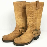 USA製ビンテージモデル　FRYE/フライ　ウエスタンブーツ　サイズ8M　25.5-26.0程度　茶/ブラウン　Vintage/boots 管No.WL65