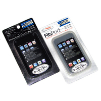 iPod touch シリコンカバー 液晶保護フィルム付 ブラック/ホワイト 2点セット 新品
