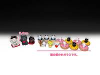 ■猫人形 招き猫 縁起物日本人形 硝子製含む ガラスドール インテリアオブジェ美品