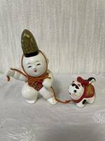 日本人形 御所人形 犬 ヴィンテージ　縁起物 置物 郷土玩具 伝統工芸