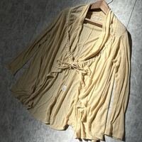 AA ＊ 美品 日本製 '高級感溢れる' TSUMORI CHISATO ツモリチサト 長袖 前結び 薄手 カーディガン 羽織り size2 レディース トップス