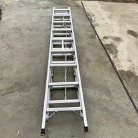 長谷川工業 3連梯子 アルミ製 はしご スライダー 