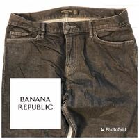 バナナリパブリック　BANANA REPUBLIC 33インチ ブラックデニム　5Pジーンズ　デニムパンツ