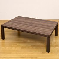 こたつテーブル 120cm×80cm 長方形 木製 510W 木目柄 ウォールナット DCF-120 WAL