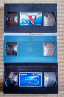 ★ 即決 中古 美品 ★ VHSビデオテープ　３本セット　SONY 180分1本/maxell 160分1本/TDK 160分1本　※再生確認済み