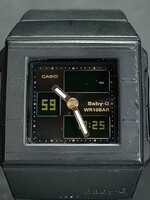 CASIO カシオ Baby-G ベビージー CASKET カスケット BGA-200-1E2 アナデジ 腕時計 2針 ブラック ラバーベルト ステンレス 新品電池交換済み