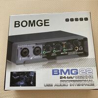 送料無料　BOMGE USB オーディオ インターフェイス (24 ビット/192 kHz)、XLR、ファンタム電源、ダイレクト モニタリングPC レコーディング